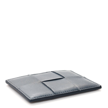 Bottega Veneta Nappa Maxi Intrecciato Card Holder Blue 4 of 7