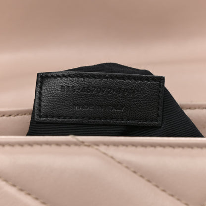 Saint Laurent Calfskin Y Quilted Monogram Toy Loulou Crossbody Bag Dark Beige 8 of 14