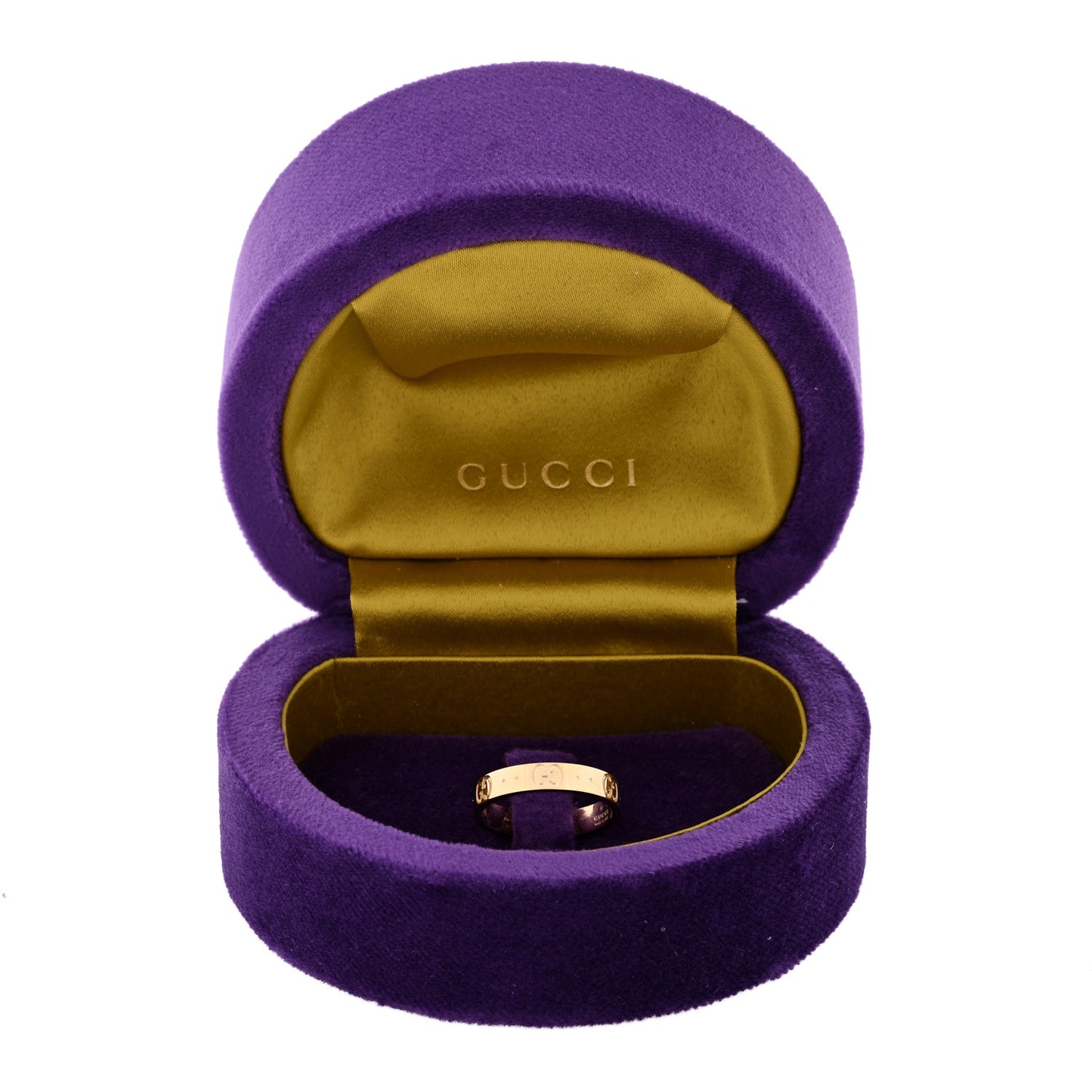 18K Yellow Gold 4mm Icon Thin Band Ring 56 7.5