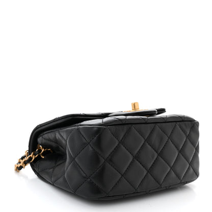 Chanel Lambskin Quilted Mini Pearl Crush Flap Black 4 of 10