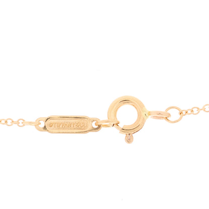 Tiffany 18K Rose Gold Diamond Mini Crown Key Pendant Necklace 4 of 4