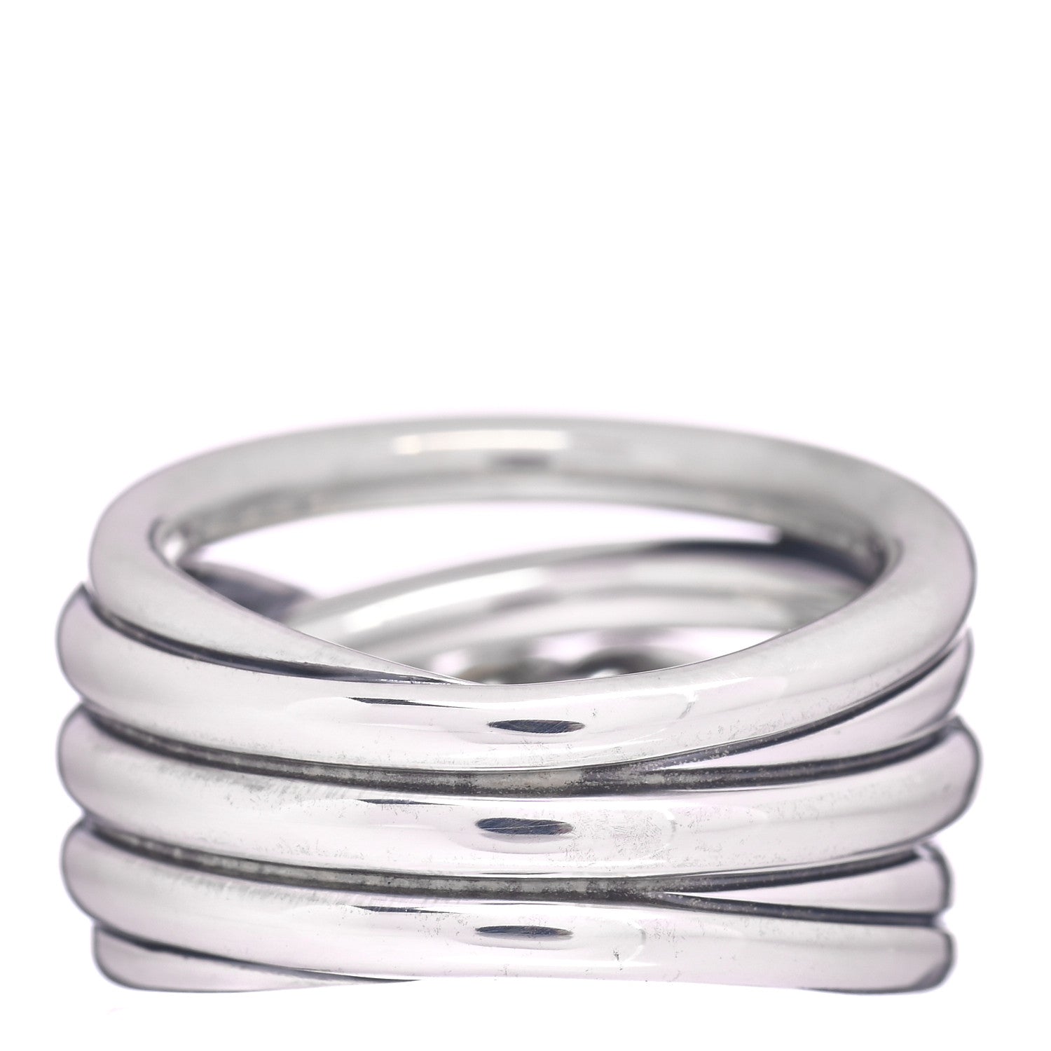 David Yurman Sterling Silver 14mm Continuance Ring 55 7.25 4 of 5