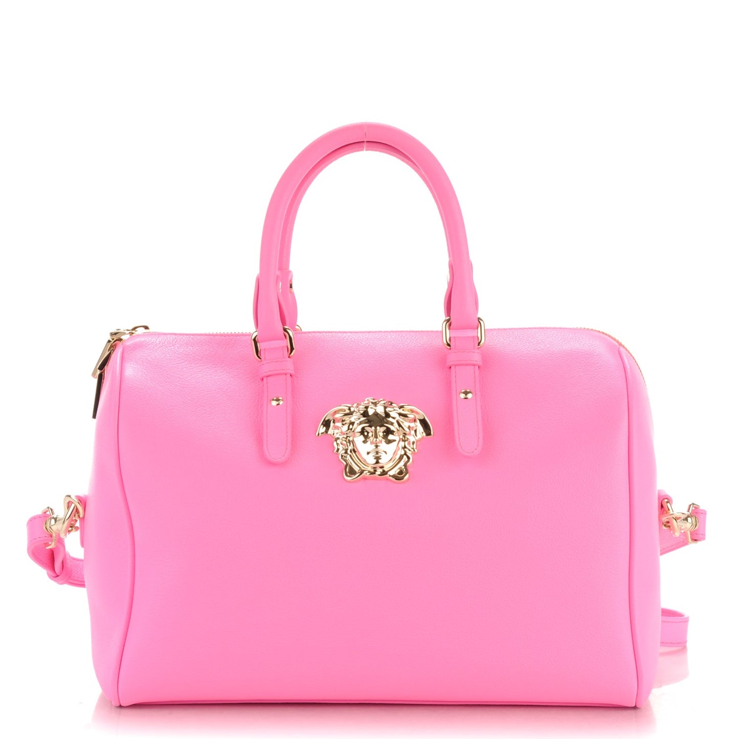 Calfskin Palazzo Duffle Bag Pink