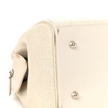 Christian Dior Lambskin Cannage Soft Lady Dior Satchel White 9 of 23