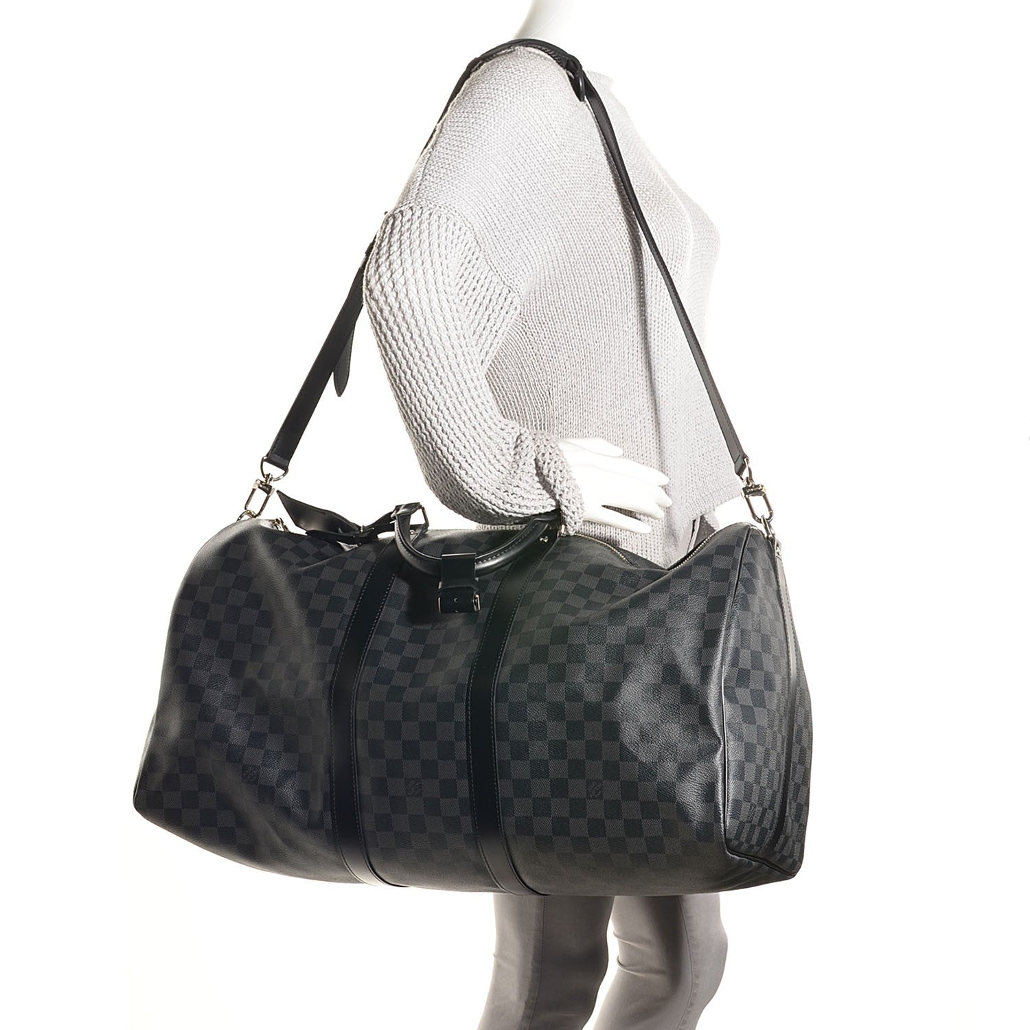 Louis Vuitton Damier Graphite Keepall Bandouliere 55 2 of 8