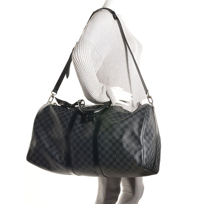 Louis Vuitton Damier Graphite Keepall Bandouliere 55 2 of 8