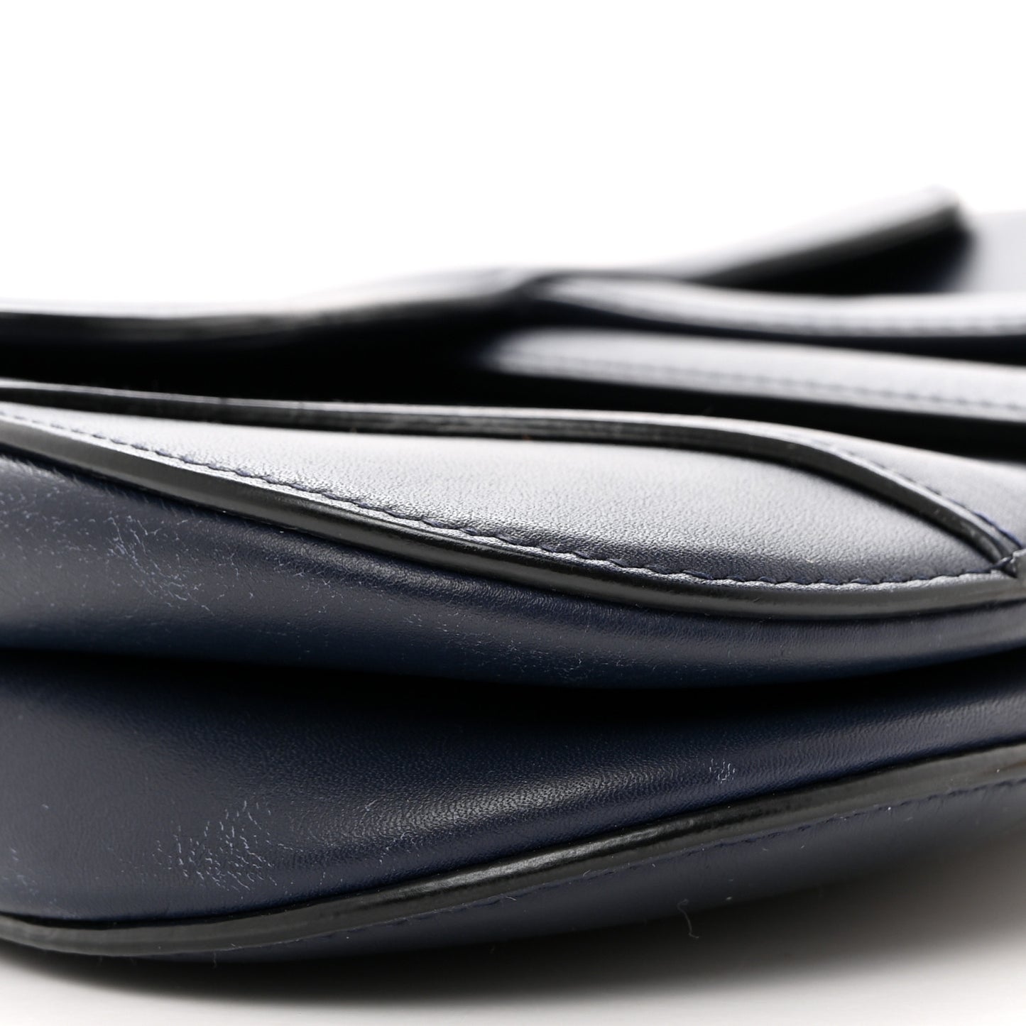Calfskin Mini Saddle Bag Blue