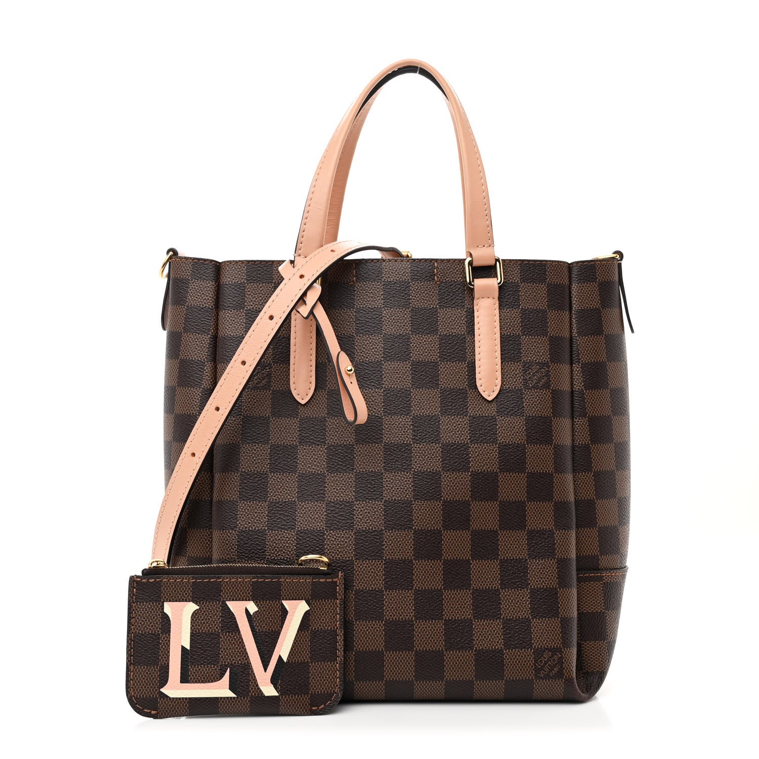 Louis Vuitton Damier Ebene Belmont PM Venus Pink 3 of 14