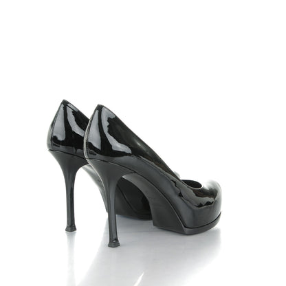 Saint Laurent Vitello Vernice Tribtoo 80 Pumps 39 Black 4 of 7