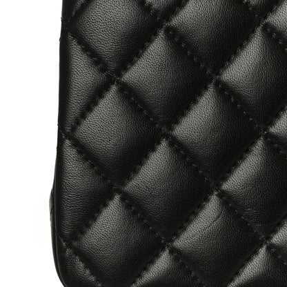 Chanel Lambskin Quilted Mini Top Handle Rectangular Flap Black 11 of 11