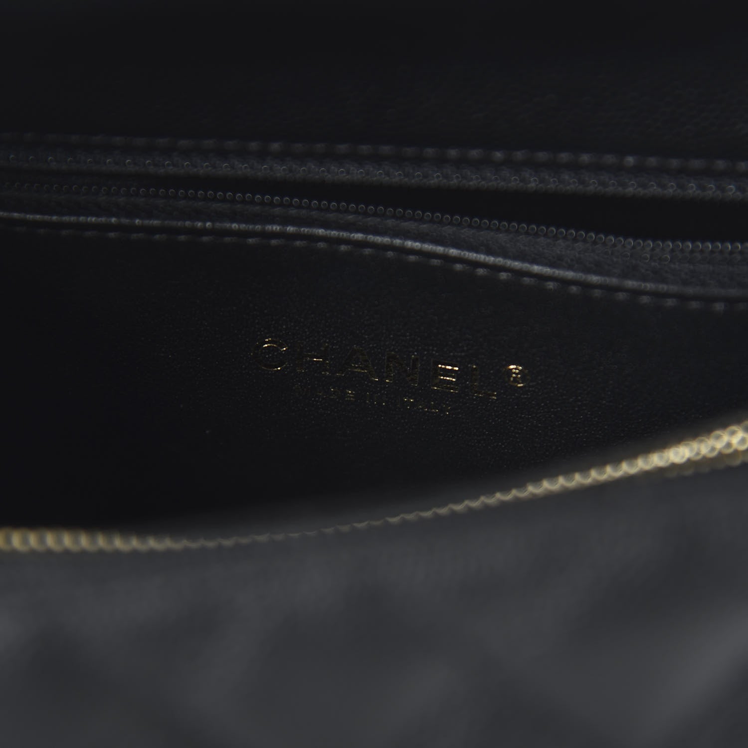 Chanel Caviar Lizard Quilted Small Coco Handle Flap Black 8 of 11