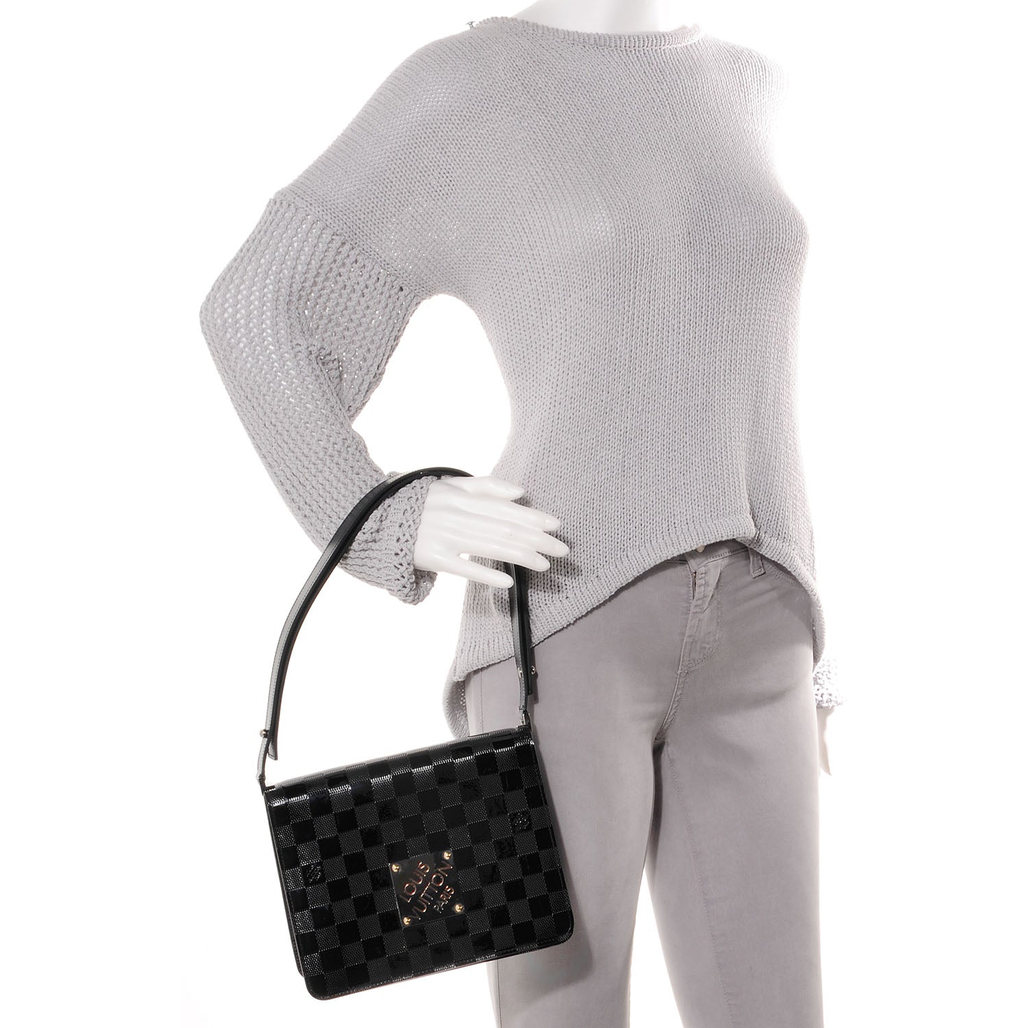 Louis Vuitton Damier Vernis Cabaret Black 2 of 9