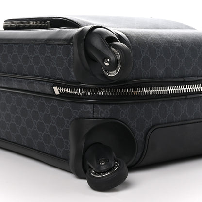Gucci GG Supreme Monogram Gran Turismo Suitcase Black Grey 7 of 10
