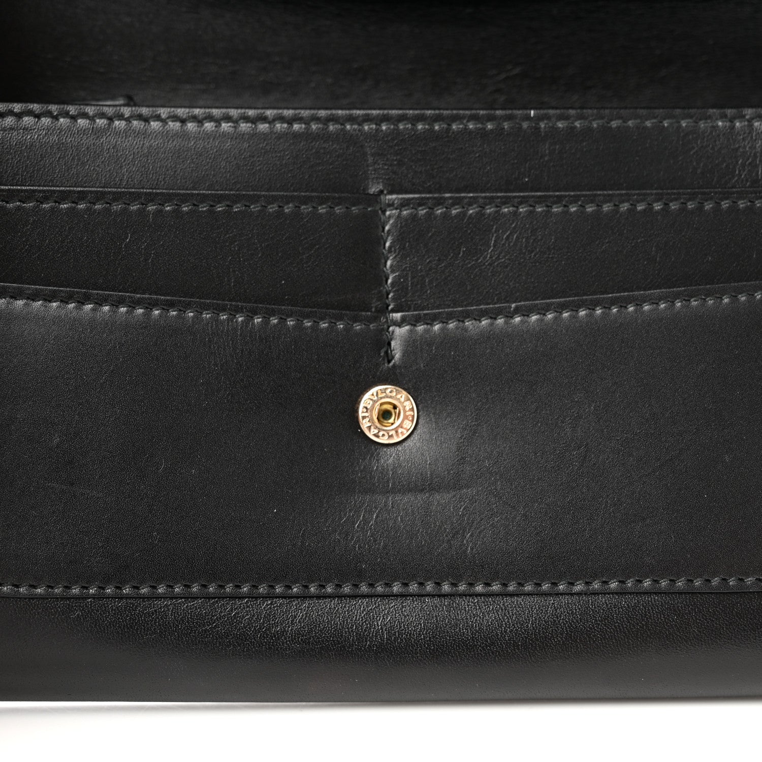 Bulgari Calfskin Serpenti Forever Wallet Black 8 of 9