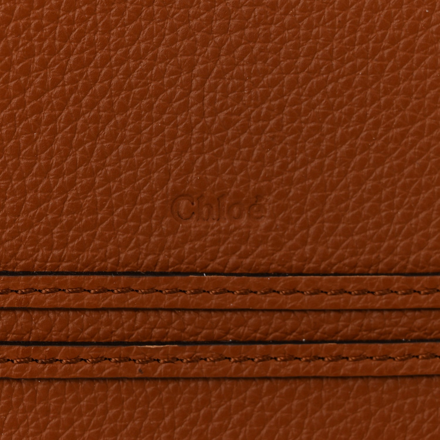 Chloe Raffia Small Grain Calfskin Medium Marcie Basket Tan 7 of 12