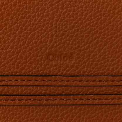 Chloe Raffia Small Grain Calfskin Medium Marcie Basket Tan 7 of 12
