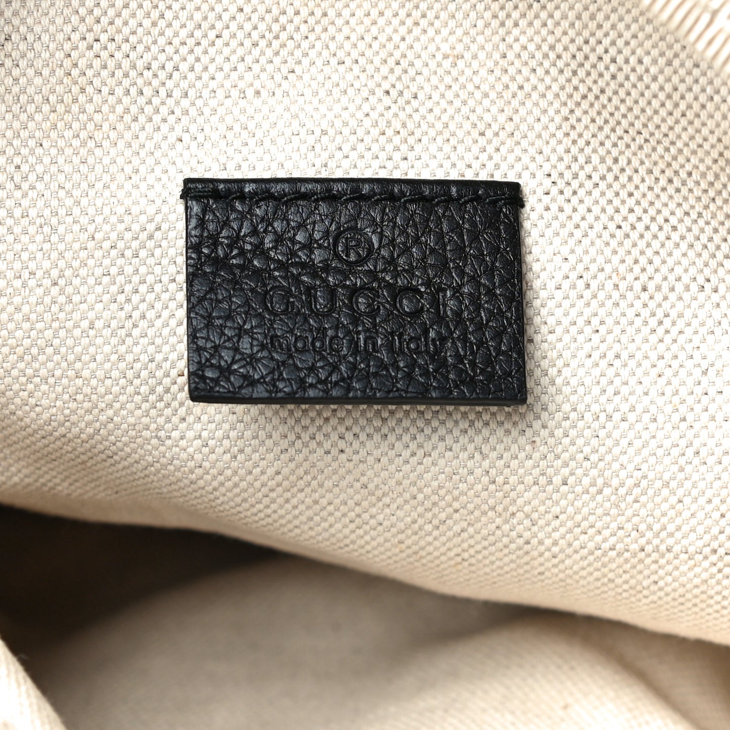 Grained Calfskin Logo Belt Bag Black
