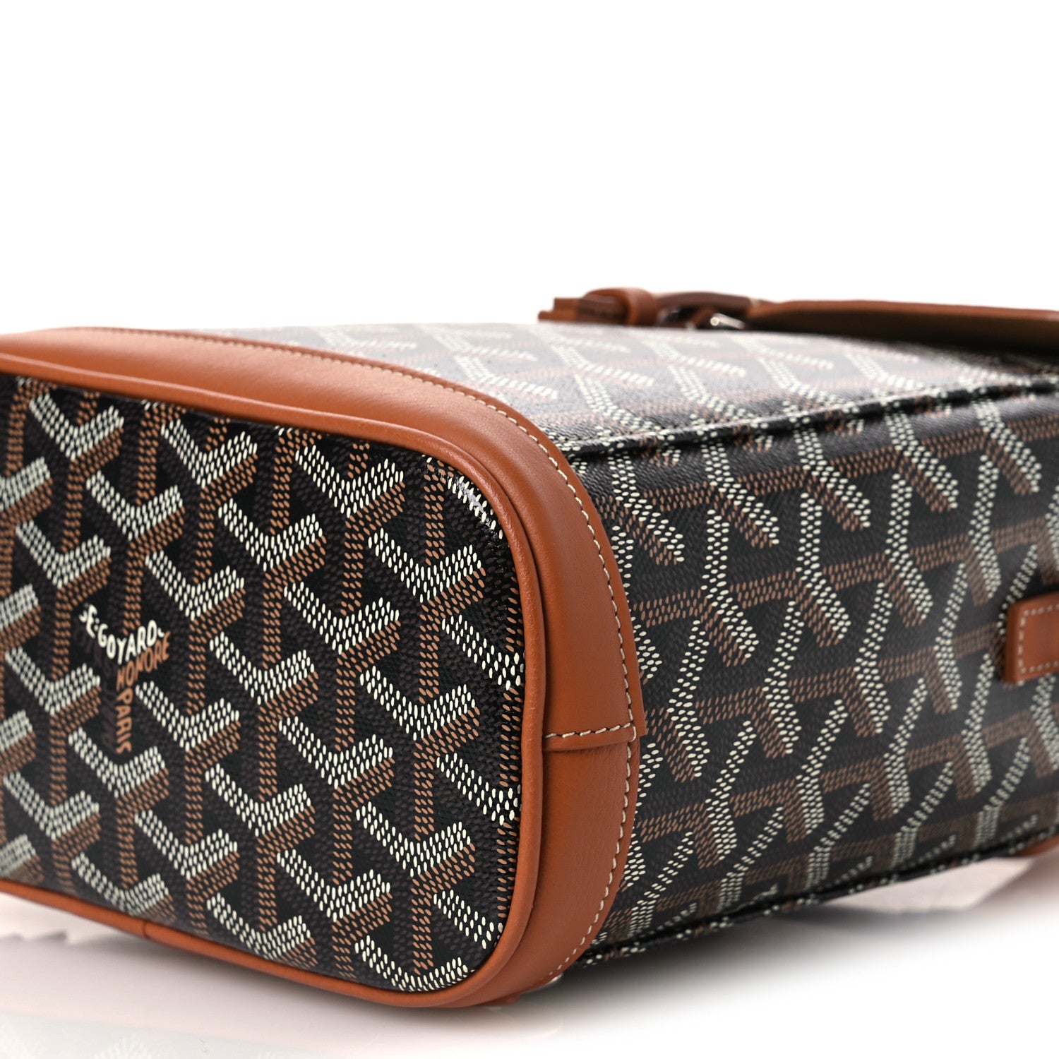 Goyard Goyardine Calfskin Mini Alpin Backpack Black Gold 10 of 14