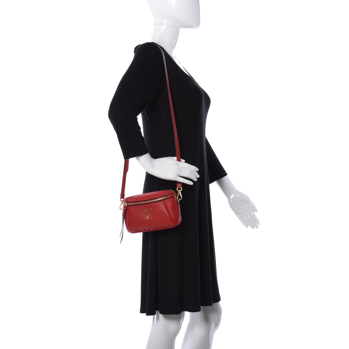 Vitello Daino Belt Bag Rosso