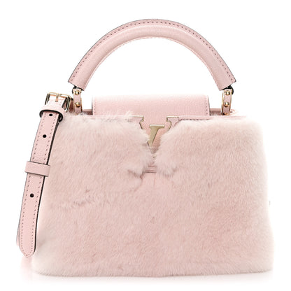 Louis Vuitton Mink Calfskin Goatskin Capucines Mini Rosewater Pink 1 of 9