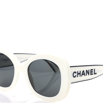 Chanel Acetate Sunglasses 71414 White 7 of 8
