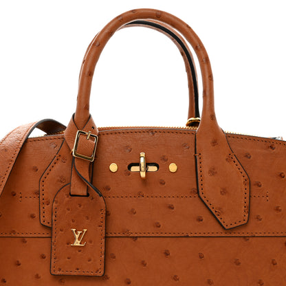 Louis Vuitton Ostrich City Steamer PM Cognac 5 of 9