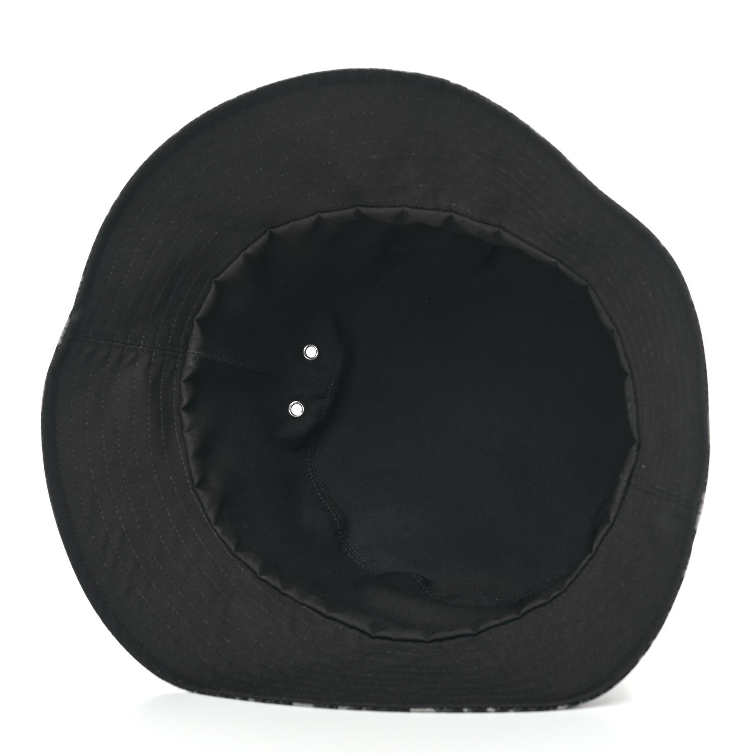 Christian Dior Polyester Cotton Oblique Teddy-D Brim Bucket Hat 57 Black 6 of 6
