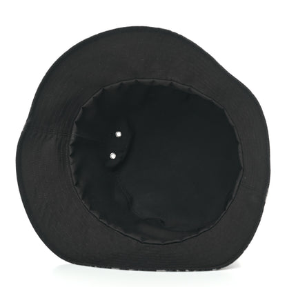 Christian Dior Polyester Cotton Oblique Teddy-D Brim Bucket Hat 57 Black 6 of 6
