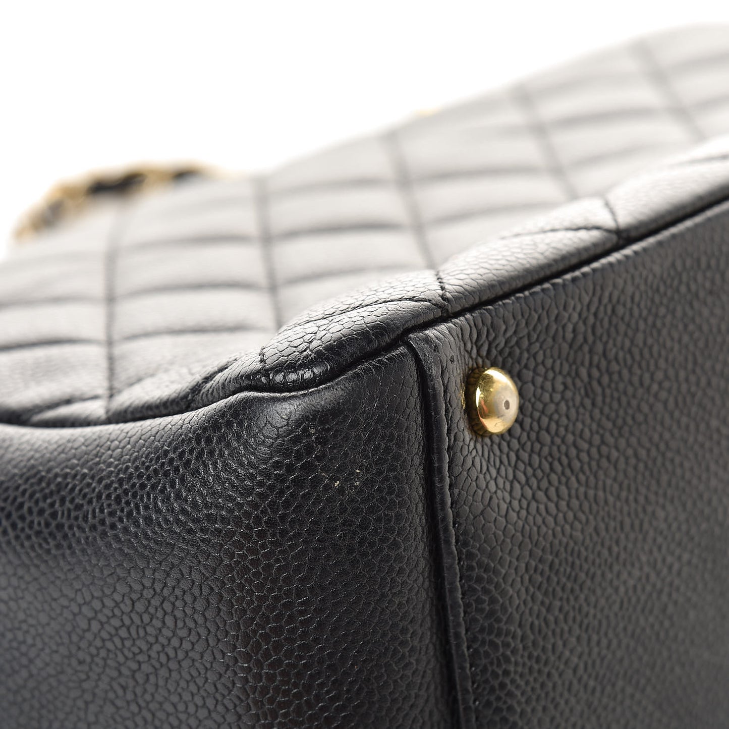 Caviar Quilted Petit Timeless Tote PTT Black