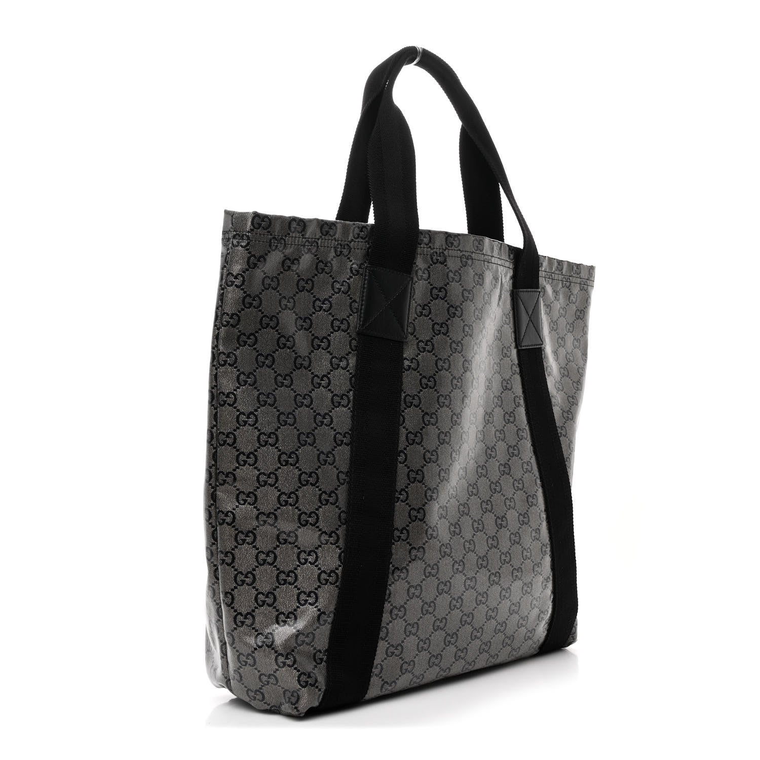 Gucci Crystal Monogram Medium Vertical Tote Black 3 of 11