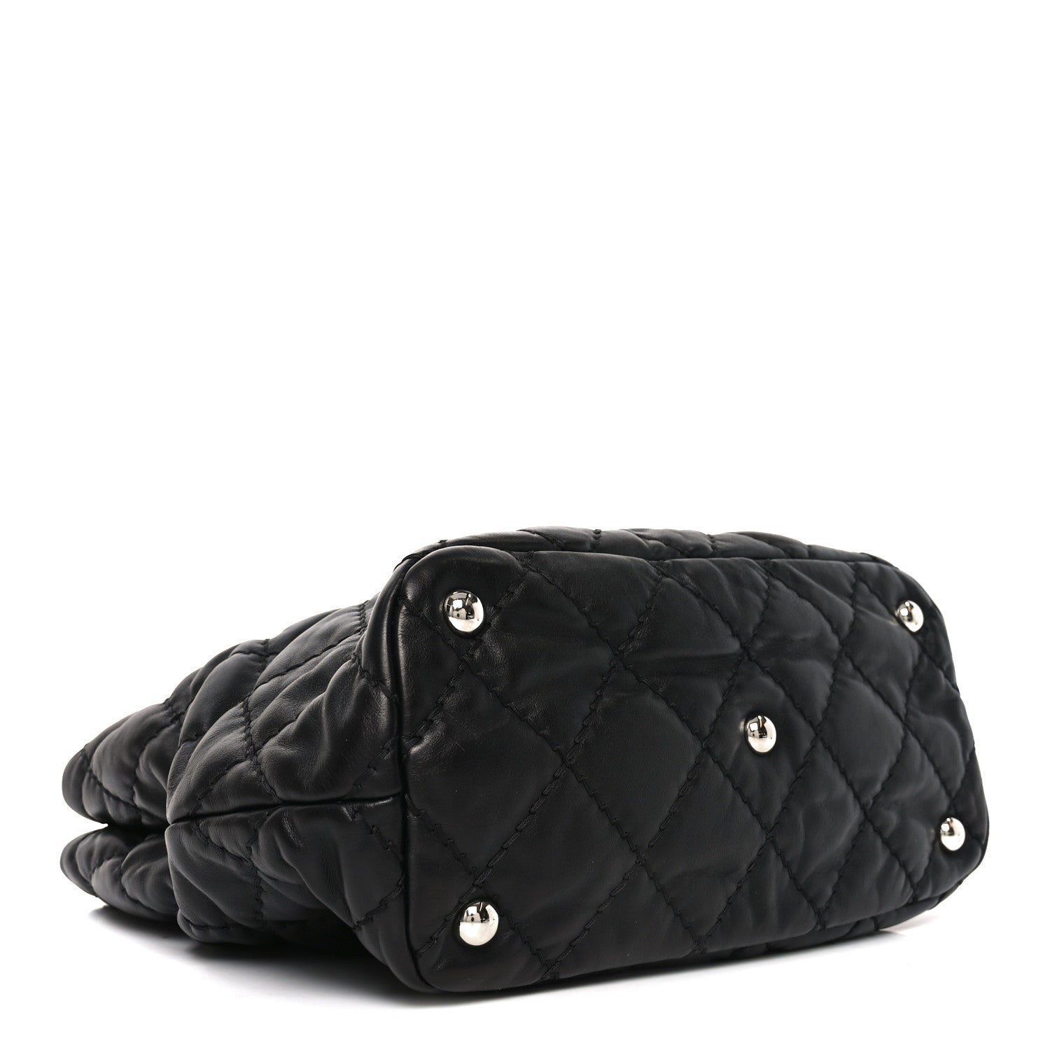 Chanel Calfskin Contrast Stitch Tote Black 4 of 10