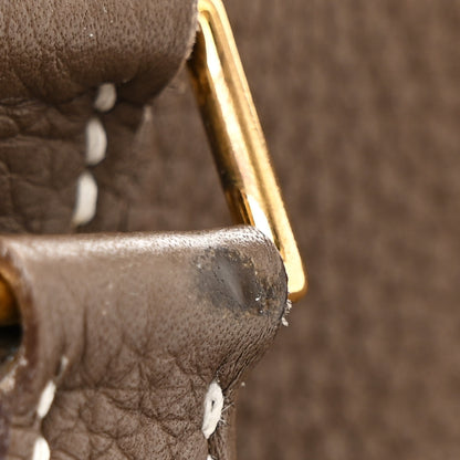 Hermes Taurillon Clemence Picotin Lock 18 PM Etoupe 13 of 13