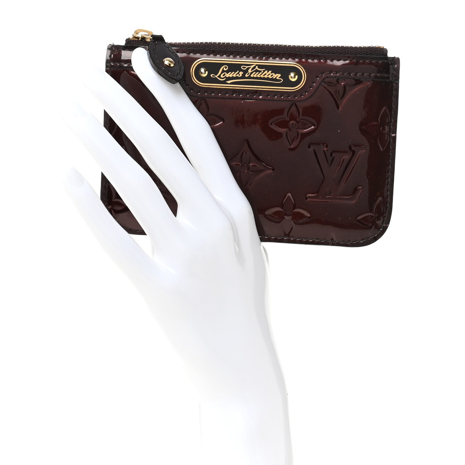 Louis Vuitton Vernis Key Pouch Amarante 2 of 8