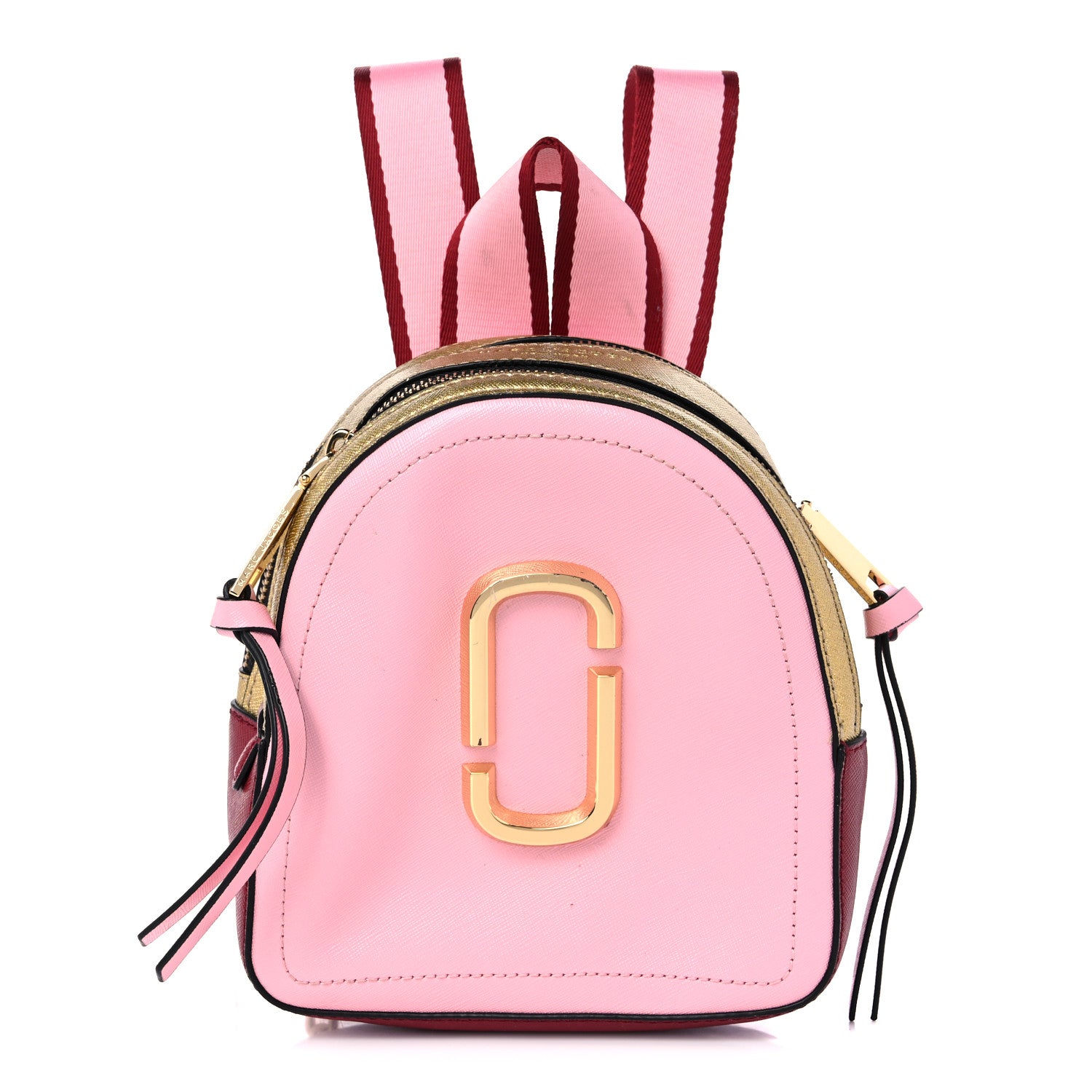 Marc Jacobs Saffiano Mini Snapshot Backpack Pink Multicolor 1 of 13
