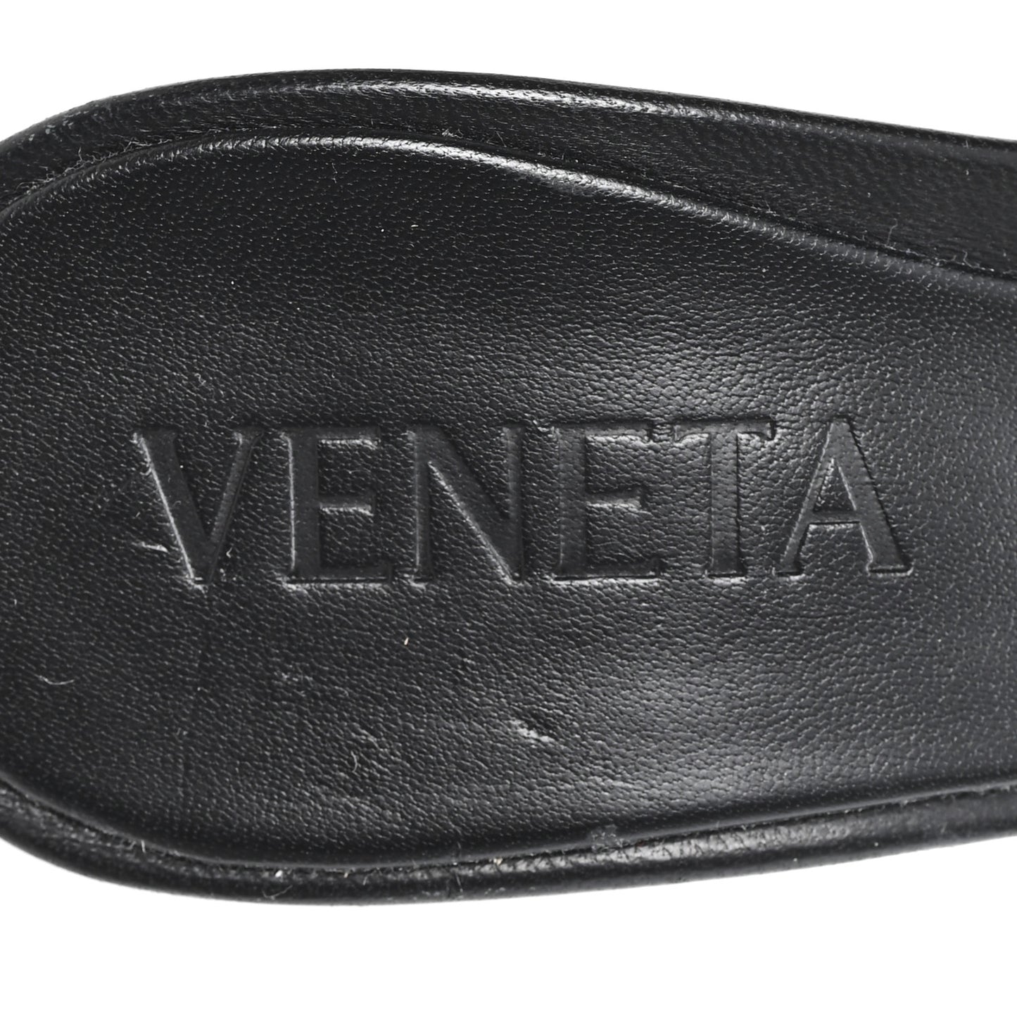 Nappa Intrecciato Blink Mule Sandals 38 Black