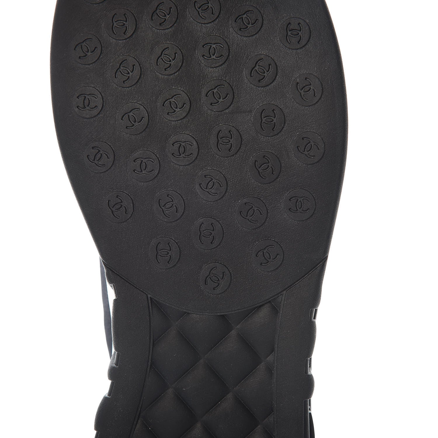 Chanel Lycra CC Sneakers 40 Black 7 of 9