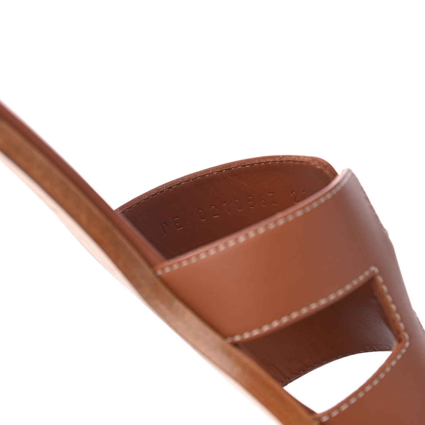 Box Calfskin Oran Sandals 38 Gold