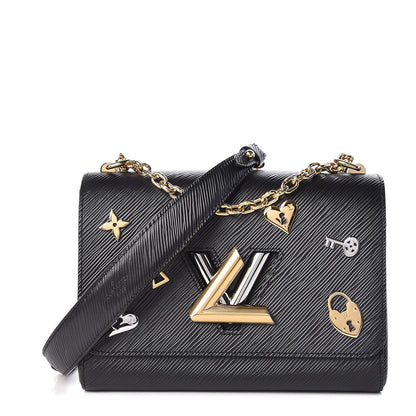 Louis Vuitton Epi Love Lock Twist Shoulder Bag MM Black 1 of 10