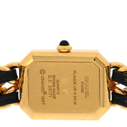 Chanel Stainless Steel Lambskin 20mm Chain Premiere Quartz Watch Gold L 4 of 4