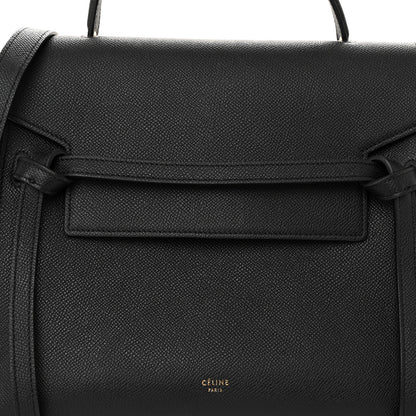 Celine Grained Calfskin Mini Belt Bag Black 8 of 10