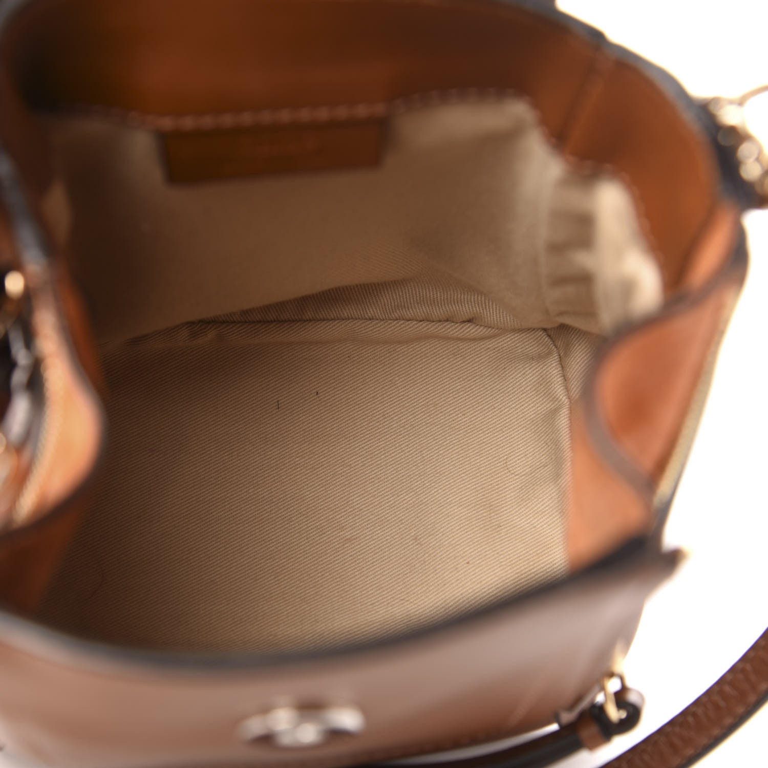 Chloe Suede Calfskin Mini Faye Backpack Tan 4 of 10