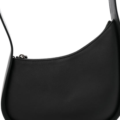 The Row Smooth Calfskin Half Moon Shoulder Bag Black 7 of 12