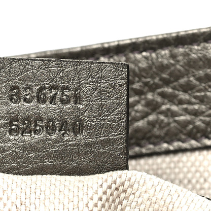 Gucci Metallic Pebbled Calfskin Small Soho Shoulder Bag Golden Beige 7 of 10