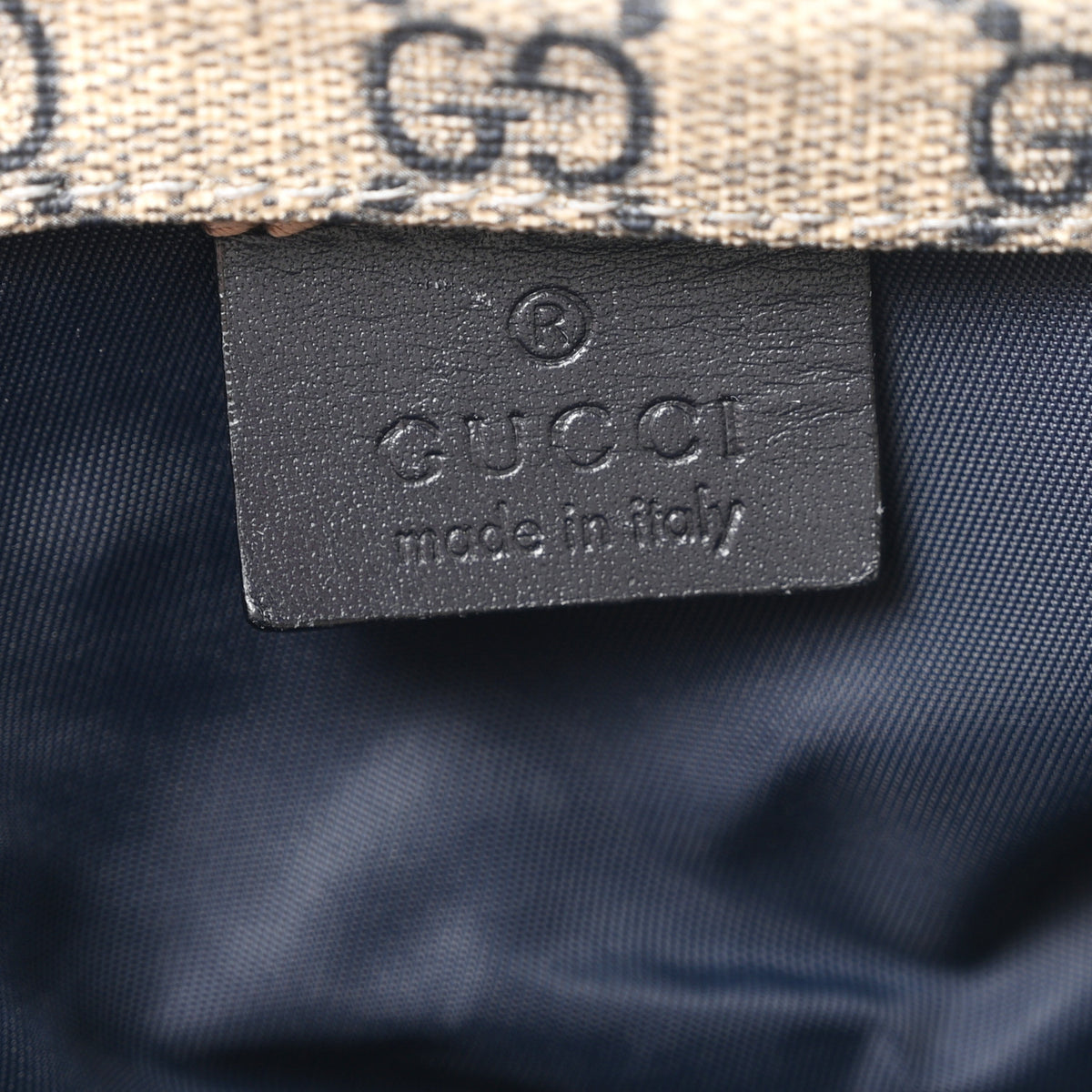 GG Plus Monogram Messenger Diaper Bag Navy