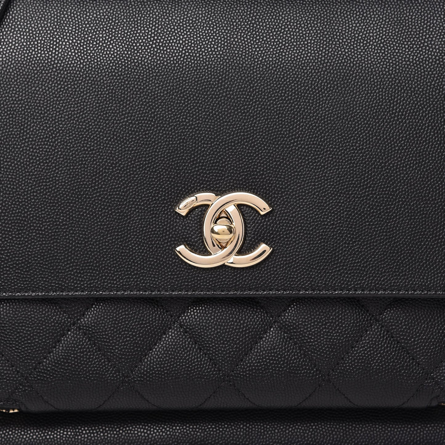 Caviar Quilted Large Business Affinity Flap Black
