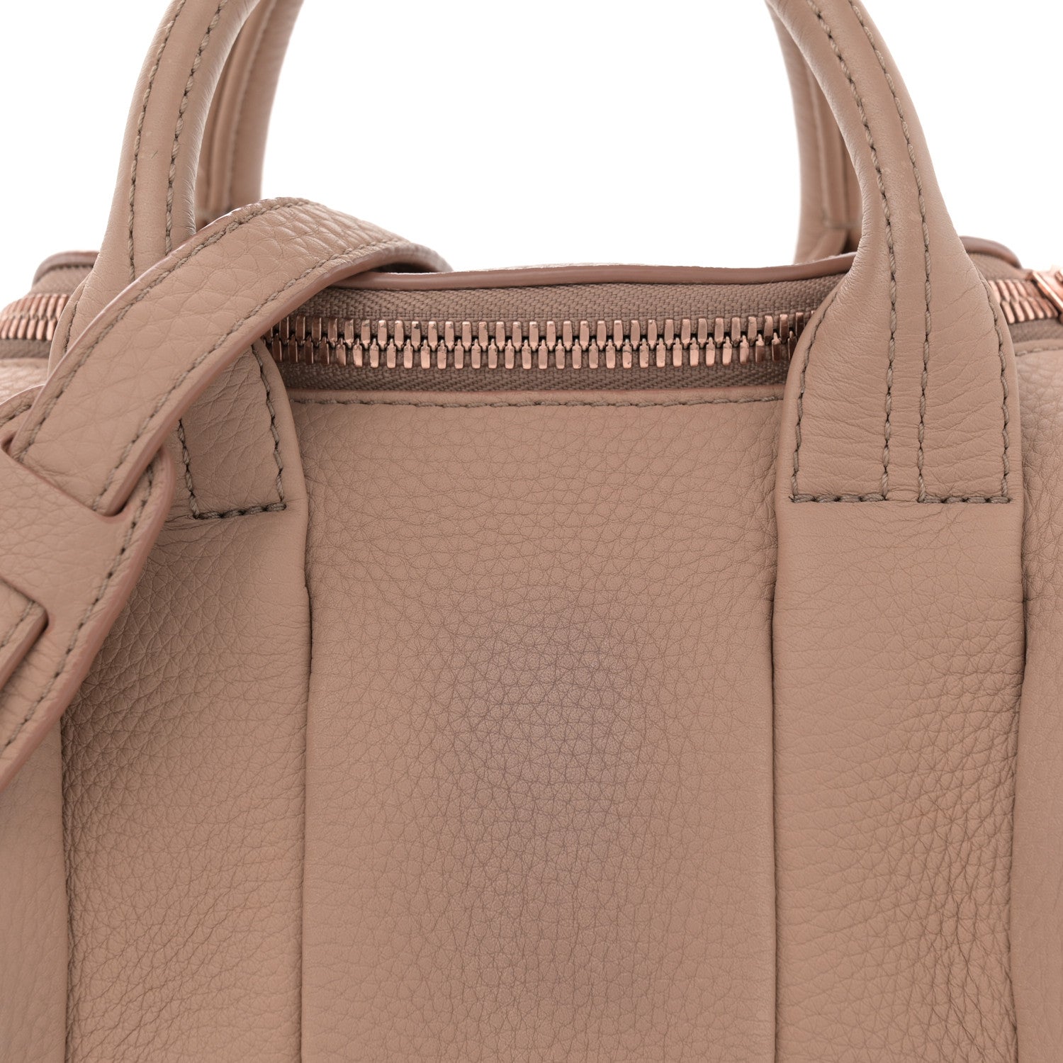 Alexander Wang Pebbled Lambskin Mini Rockie Latte Rose Gold Hardware 7 of 10