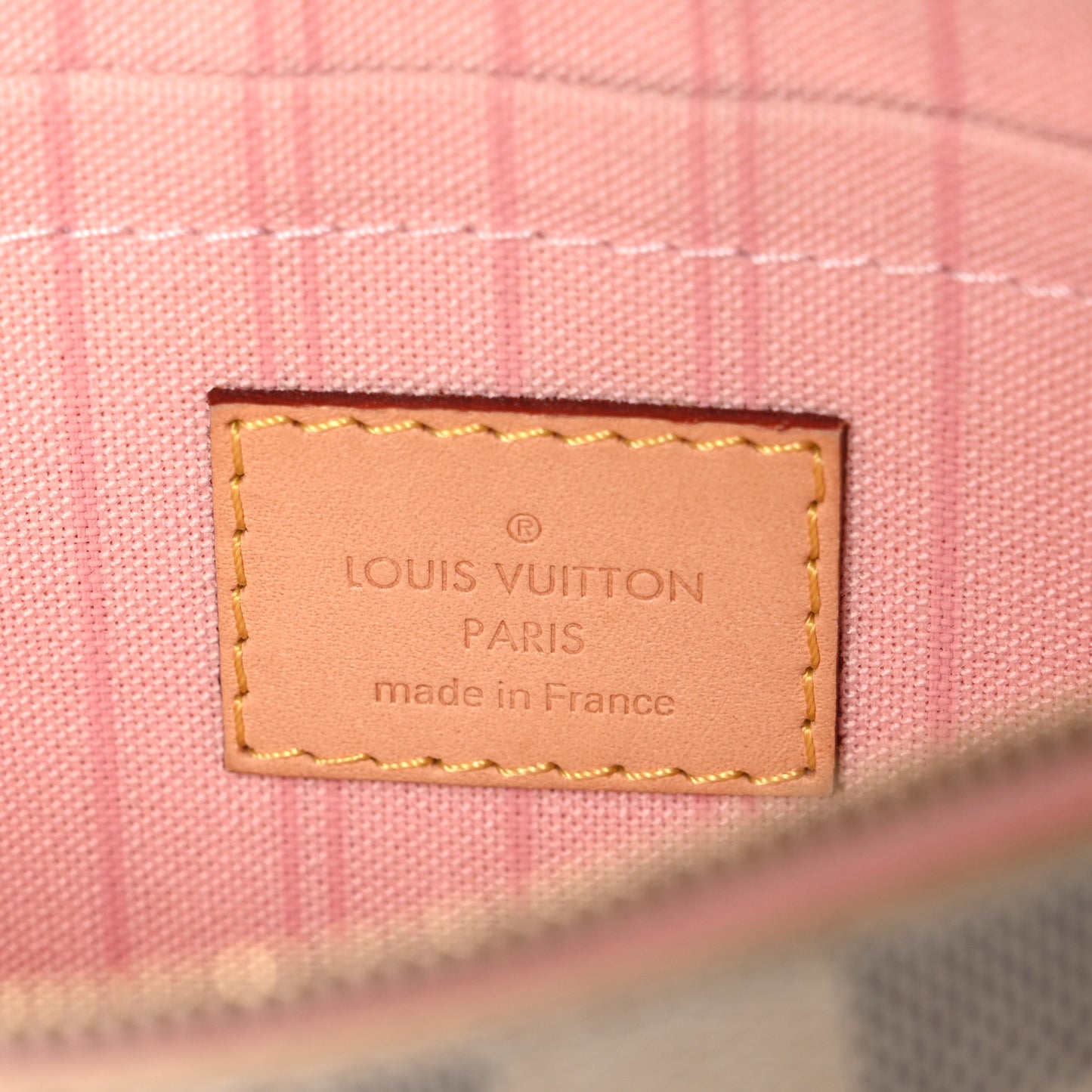 Damier Azur Neverfull MM GM Pochette Rose Ballerine