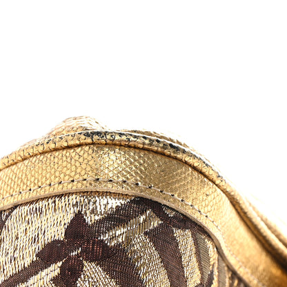 Louis Vuitton Monogram Brocade Thalie Clutch Gold 7 of 7