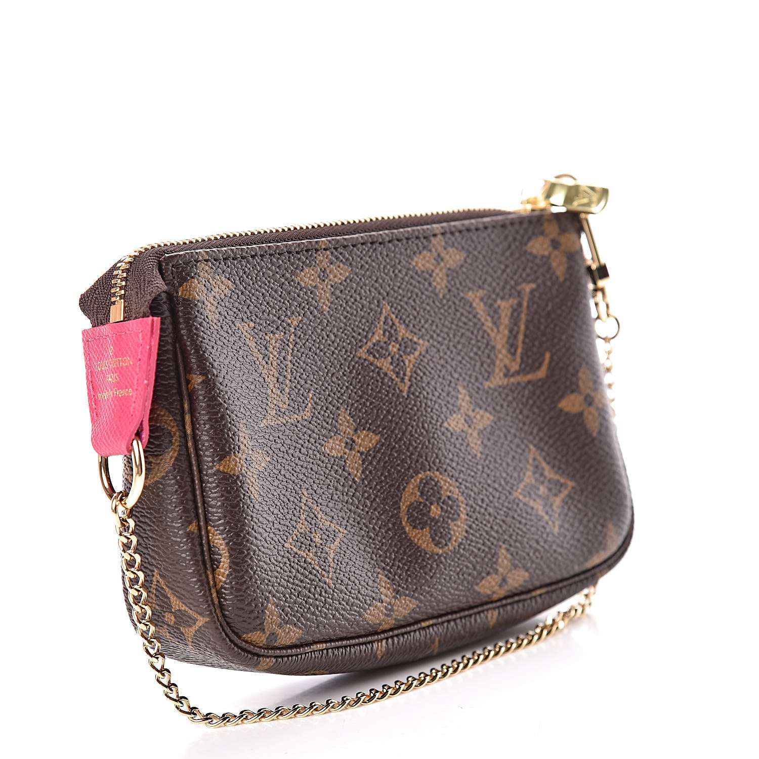 Louis Vuitton Monogram 2019 Christmas Animation Mini Courchevel Pochette Accessories Fuchsia 3 of 8