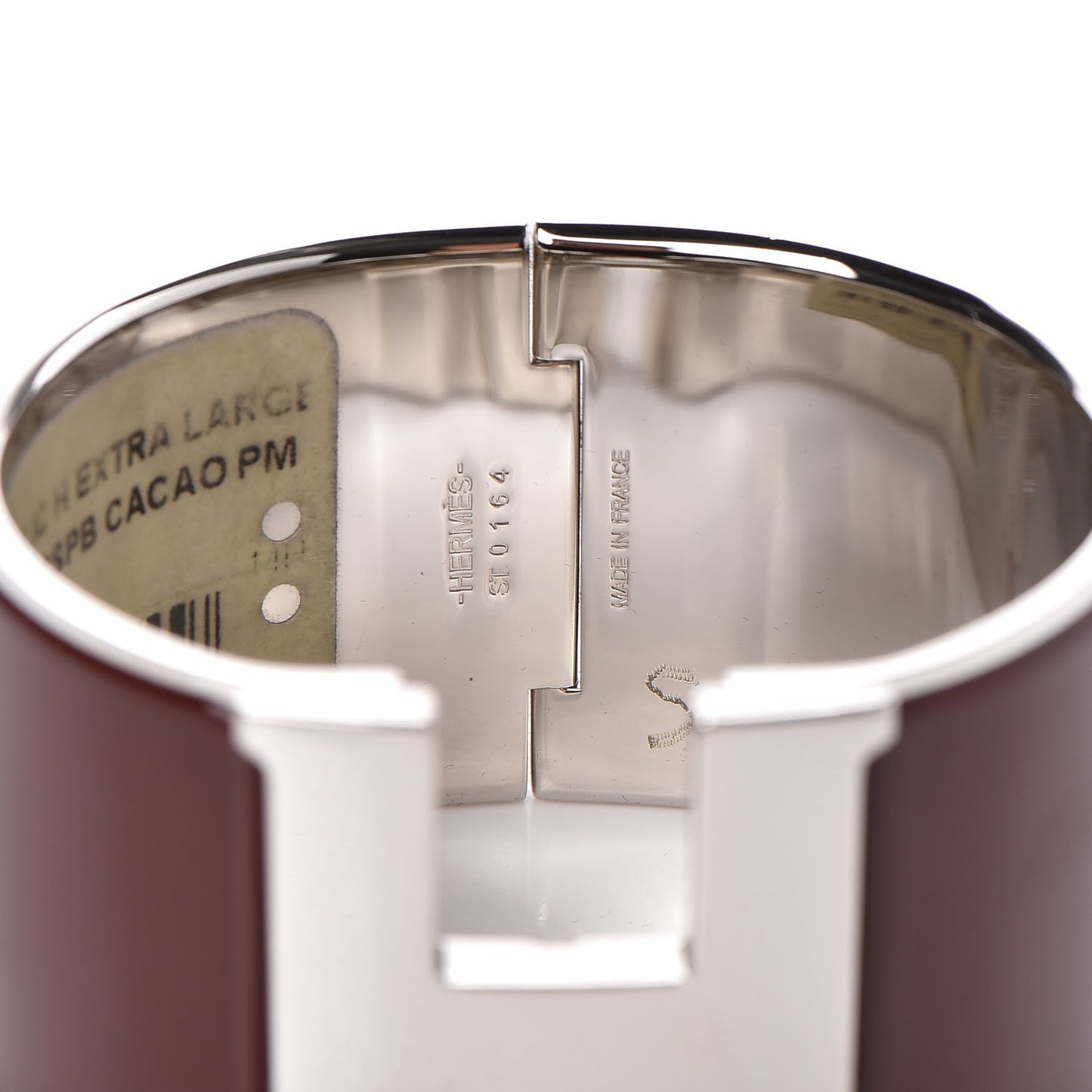 Enamel Extra Wide Clic H Bracelet PM Cacao